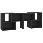 vidaXL Mueble de TV madera contrachapada negro 104x30x52 cm vidaXL Mueble de TV madera contrachapada negro 104x30x52 cm