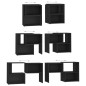 vidaXL Mueble de TV madera contrachapada negro 104x30x52 cm vidaXL Mueble de TV madera contrachapada negro 104x30x52 cm