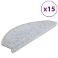vidaXL Alfombrillas de escalera 15 unidades gris claro 65x24x4 cm vidaXL Alfombrillas de escalera 15 unidades gris claro 65x24x4 cm