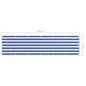vidaXL Toldo para balcón tela oxford blanco y azul 75x300 cm vidaXL Toldo para balcón tela oxford blanco y azul 75x300 cm