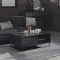 vidaXL Mesa de centro madera contrachapada gris brillante 90x60x35 cm vidaXL Mesa de centro madera contrachapada gris brillante 90x60x35 cm