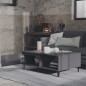 vidaXL Mesa de centro madera contrachapada gris brillante 90x60x35 cm vidaXL Mesa de centro madera contrachapada gris brillante 90x60x35 cm