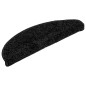 vidaXL Alfombras de peldaños de escalera 15 uds negro 56x17x3 cm vidaXL Alfombras de peldaños de escalera 15 uds negro 56x17x3 cm