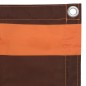 vidaXL Toldo para balcón tela oxford naranja y marrón 75x600 cm vidaXL Toldo para balcón tela oxford naranja y marrón 75x600 cm