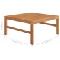 vidaXL Set de muebles de jardín 6 pzas madera de teca y cojines crema