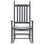 vidaXL Mecedora con asiento curvado madera de álamo gris vidaXL Mecedora con asiento curvado madera de álamo gris