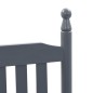vidaXL Mecedora con asiento curvado madera de álamo gris vidaXL Mecedora con asiento curvado madera de álamo gris