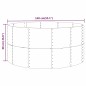 vidaXL Jardinera acero con recubrimiento en polvo gris 140x140x68 cm
