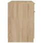 vidaXL Escritorio madera contrachapada color roble Sonoma 100x50x75 cm