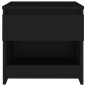 vidaXL Mesita de noche de madera contrachapada negro 40x30x39 cm vidaXL Mesita de noche de madera contrachapada negro 40x30x39 cm