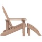 vidaXL Silla de jardín Adirondack con reposapiés HDPE marrón vidaXL Silla de jardín Adirondack con reposapiés HDPE marrón