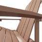 vidaXL Silla de jardín Adirondack con reposapiés HDPE marrón vidaXL Silla de jardín Adirondack con reposapiés HDPE marrón
