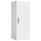 vidaXL Armario de pared madera contrachapada blanco 34,5x34x90 cm