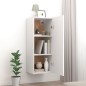 vidaXL Armario de pared madera contrachapada blanco 34,5x34x90 cm