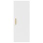 vidaXL Armario de pared madera contrachapada blanco 34,5x34x90 cm