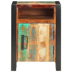 vidaXL Mesita de noche de madera maciza reciclada 40x35x55 cm 