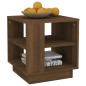 vidaXL Mesa de centro madera contrachapada roble marrón 40x40x43 cm vidaXL Mesa de centro madera contrachapada roble marrón 40x40x43 cm