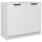 vidaXL Armario de baño madera contrachapada blanco 64,5x33,5x59 cm vidaXL Armario de baño madera contrachapada blanco 64,5x33,5x59 cm