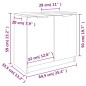 vidaXL Armario de baño madera contrachapada blanco 64,5x33,5x59 cm vidaXL Armario de baño madera contrachapada blanco 64,5x33,5x59 cm