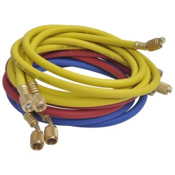 vidaXL Conjunto de herramientas de manómetro de cuatro vías 