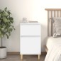 vidaxL Mesita de noche blanca 40x35x70 cm vidaxL Mesita de noche blanca 40x35x70 cm