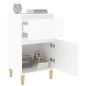 vidaxL Mesita de noche blanca 40x35x70 cm vidaxL Mesita de noche blanca 40x35x70 cm