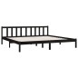 vidaXL Estructura de cama madera maciza Super King negra 180x200 cm vidaXL Estructura de cama madera maciza Super King negra 180x200 cm