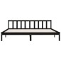 vidaXL Estructura de cama madera maciza Super King negra 180x200 cm vidaXL Estructura de cama madera maciza Super King negra 180x200 cm