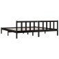 vidaXL Estructura de cama madera maciza Super King negra 180x200 cm vidaXL Estructura de cama madera maciza Super King negra 180x200 cm