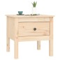 vidaXL Mesa auxiliar 2 unidades de madera maciza de pino 50x50x49 cm vidaXL Mesa auxiliar 2 unidades de madera maciza de pino 50x50x49 cm