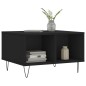 vidaXL Mesa de centro madera contrachapada negro 60x50x36,5 cm vidaXL Mesa de centro madera contrachapada negro 60x50x36,5 cm