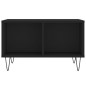 vidaXL Mesa de centro madera contrachapada negro 60x50x36,5 cm vidaXL Mesa de centro madera contrachapada negro 60x50x36,5 cm