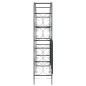 vidaXL Arco de jardín con puerta acero negro 108x45x235 cm vidaXL Arco de jardín con puerta acero negro 108x45x235 cm