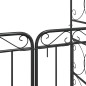 vidaXL Arco de jardín con puerta acero negro 108x45x235 cm vidaXL Arco de jardín con puerta acero negro 108x45x235 cm