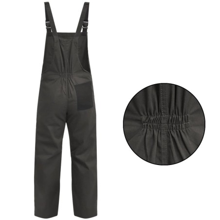 vidaXL Mono de trabajo de hombre talla XL gris