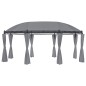 vidaXL Cenador con cortinas gris antracita 520x349x255 cm vidaXL Cenador con cortinas gris antracita 520x349x255 cm