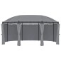 vidaXL Cenador con cortinas gris antracita 520x349x255 cm vidaXL Cenador con cortinas gris antracita 520x349x255 cm