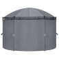 vidaXL Cenador con cortinas gris antracita 520x349x255 cm vidaXL Cenador con cortinas gris antracita 520x349x255 cm