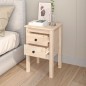 vidaXL Mesitas de noche 2 uds madera maciza de pino 40x35x61,5 cm vidaXL Mesitas de noche 2 uds madera maciza de pino 40x35x61,5 cm