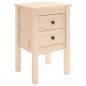 vidaXL Mesitas de noche 2 uds madera maciza de pino 40x35x61,5 cm vidaXL Mesitas de noche 2 uds madera maciza de pino 40x35x61,5 cm