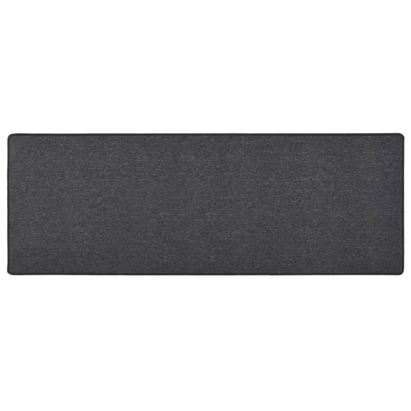 vidaXL Alfombra de pasillo gris antracita 80x250 cm