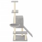 vidaXL Rascador para gatos con postes de sisal gris claro 130,5 cm vidaXL Rascador para gatos con postes de sisal gris claro 130,5 cm