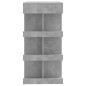 vidaXL Mesa bar almacenaje contrachapada gris hormigón 100x50x101,5 cm