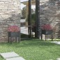 vidaXL Jardineras 2 uds madera maciza de pino gris 50x50x70 cm