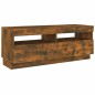 vidaXL Mueble de TV con luces LED roble ahumado 100x35x40 cm vidaXL Mueble de TV con luces LED roble ahumado 100x35x40 cm