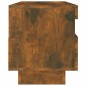 vidaXL Mueble de TV con luces LED roble ahumado 100x35x40 cm vidaXL Mueble de TV con luces LED roble ahumado 100x35x40 cm