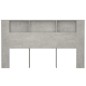 vidaXL Mueble cabecero gris hormigón 180x18,5x104,5 cm vidaXL Mueble cabecero gris hormigón 180x18,5x104,5 cm
