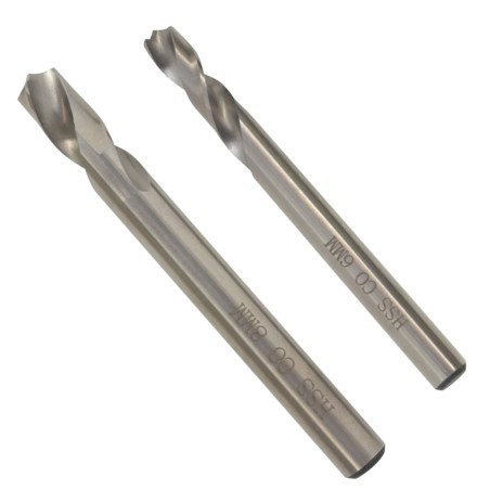 vidaXL Juego de brocas de 2 piezas para soldar 6/8 mm HSS