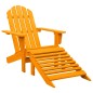 vidaXL Silla jardín Adirondack con otomana madera maciza abeto naranja vidaXL Silla jardín Adirondack con otomana madera maciza abeto naranja