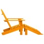 vidaXL Silla jardín Adirondack con otomana madera maciza abeto naranja vidaXL Silla jardín Adirondack con otomana madera maciza abeto naranja